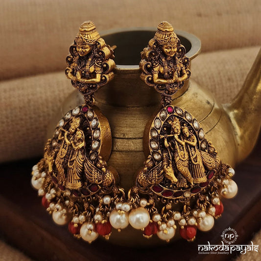 Radhakrishnan Kundan Earrings (Ge9046)