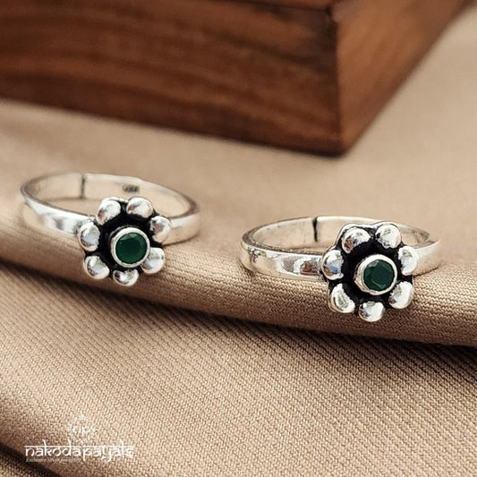 Flower Green Toerings (T4598)