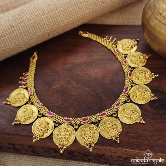 Belted Lakshmi Coin Neckpiece (Gn8784)