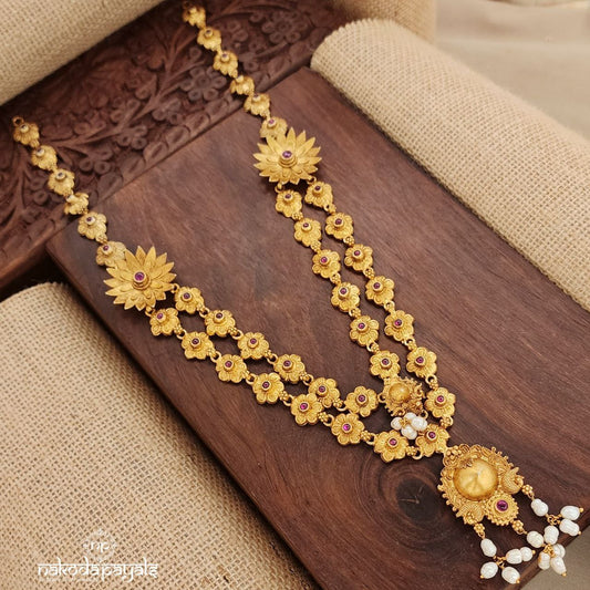 Traditional Pink Layer Neckpiece (Gn9041)