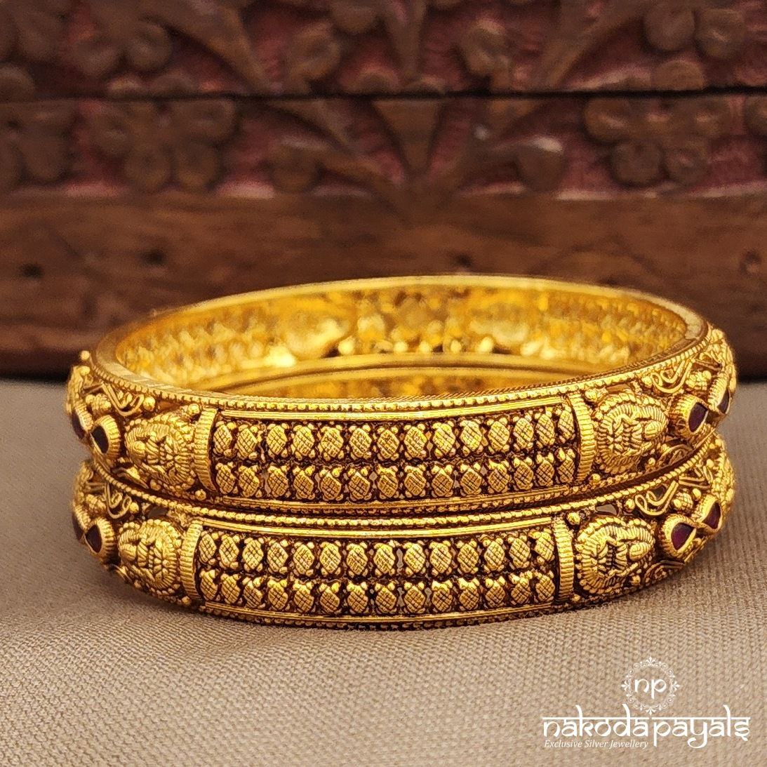 Lakshmi Kundan Drop Bangles Pairs (Gk3223-25)