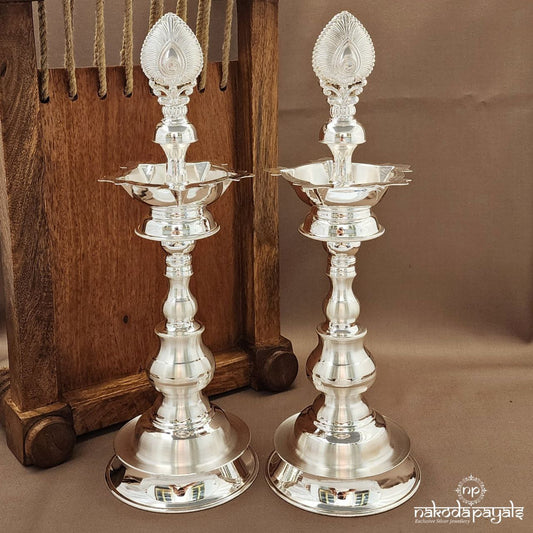 Peacock Feather "12 Inch " Deepam Pair (Aa2312)