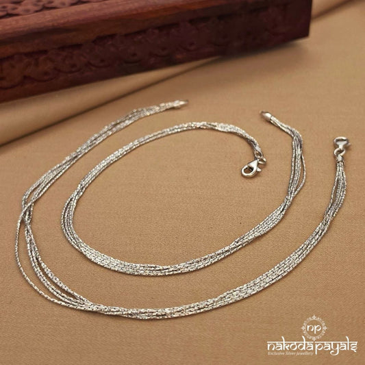 5 Line Anklet (A6851)