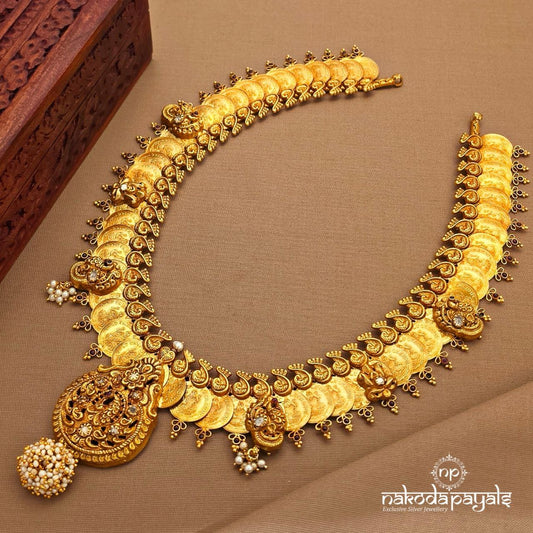 Lakshmi Kasu Peacock Neckpiece (Gn10021)