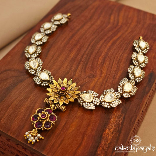 Exquisite Moissanite Neckpiece  (Gn10501)