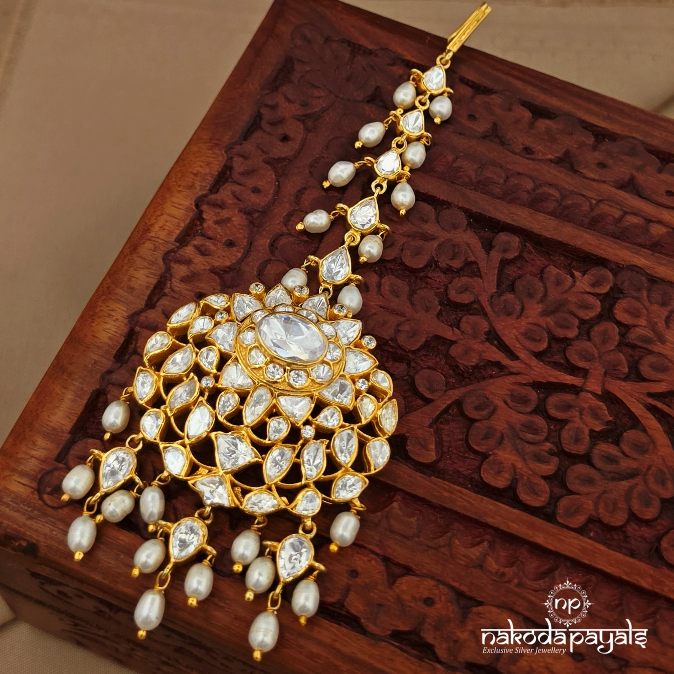 Elegant Moissanite Maang Tika (Gm1233)