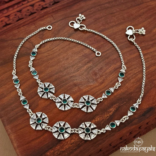 Green Drop Anklets (A6916)