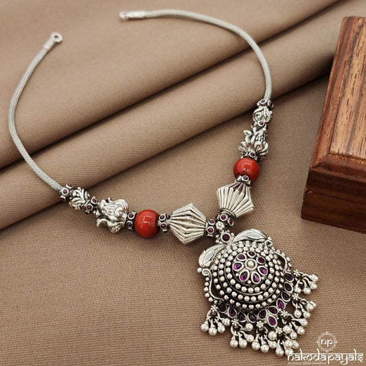 Coral Ball Pink Neckpiece (N11361)