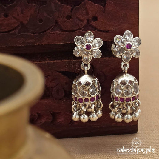 Cute Pink Dot Jhumka (J1771)