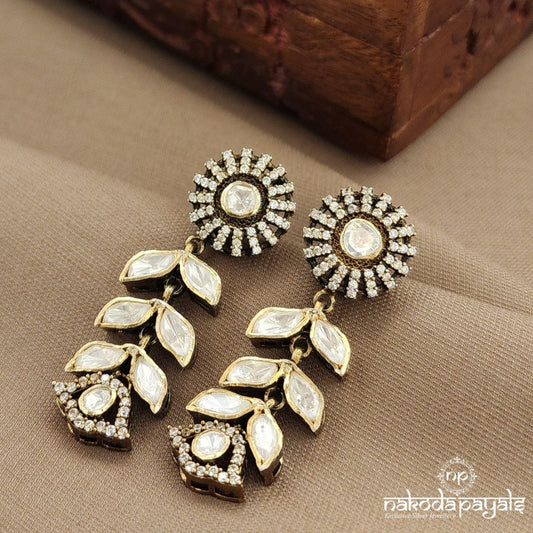 Circular CZ  Earrings (Ge10165)