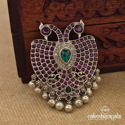 Pink Gandaberunda Ball Drop Pendant (P2640)