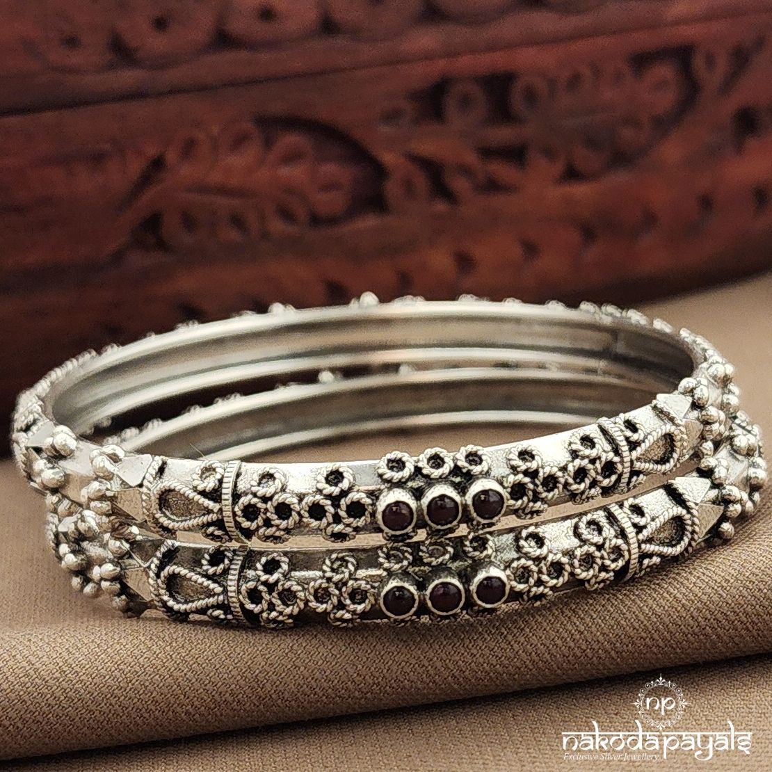 Pink Dotted Bangles (K6270-72)