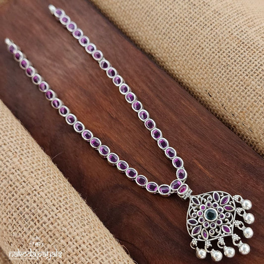 Reversible Pink & Green Neckpiece (N10708)