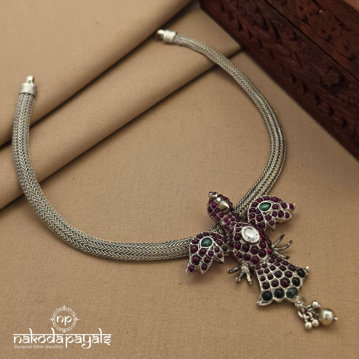 Pinkish Birdy Neckpiece (N12147)
