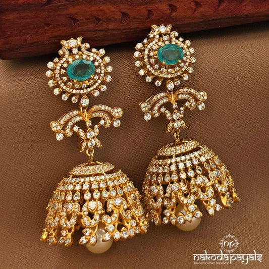 Gracefull Moissanite Jhumka (Ge10506)