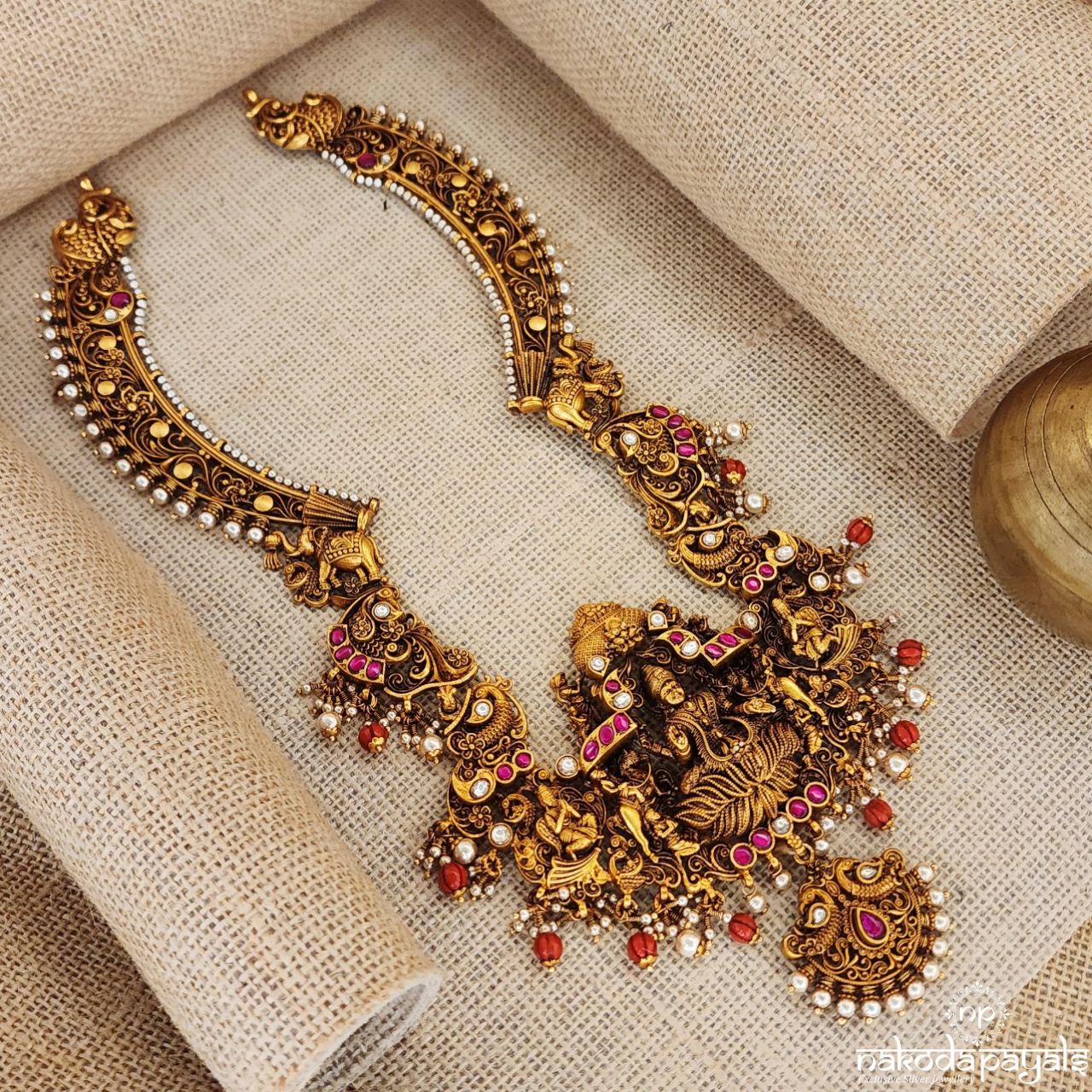 Gold Aura Lakshmi Neckpiece (Gn8317)