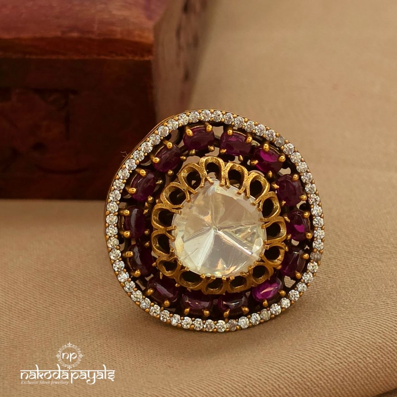 Moissanite Finger Ring (F2958)