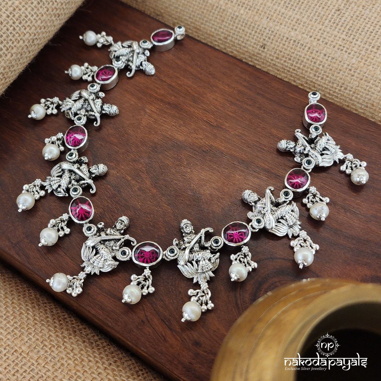 Saraswati Pink Neckpiece (N10290)