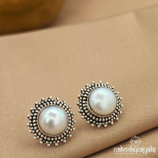 Spikes Pearl Studs (S4079)