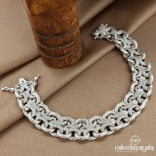 CZ Linked  Men's Bracelet (Mc1074)