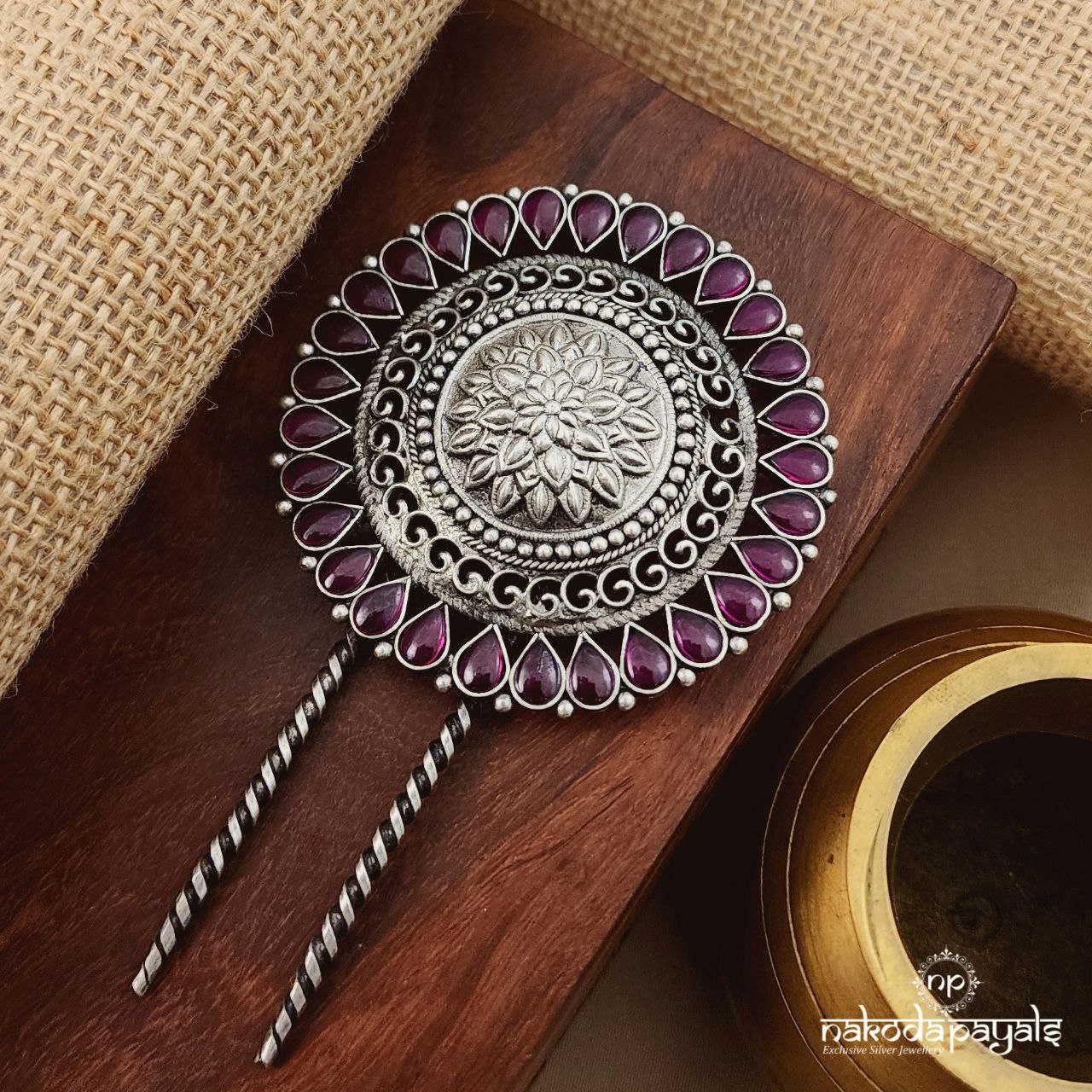 Pink Leaf Hair Accessory (Esa203)