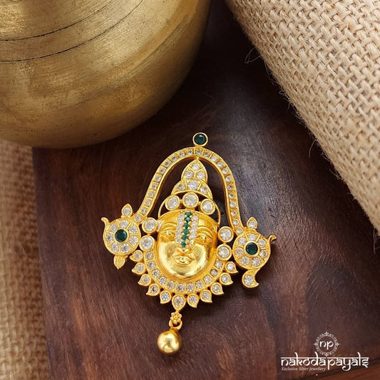 Green Dot CZ Venkateshwara Pendant (Gp2092)