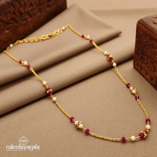 Red Bead Neckchain (Gn9877)