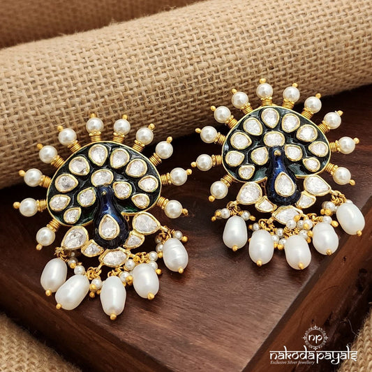 Stunning Peacock Studs(Ge9412)