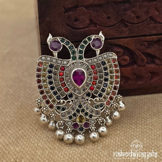 Navaratna Gandaberunda Ball Drop Pendant (P2626)