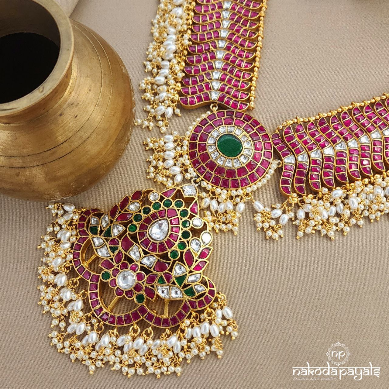 Grand Kundan Pearled Neckpiece (Gn8888)