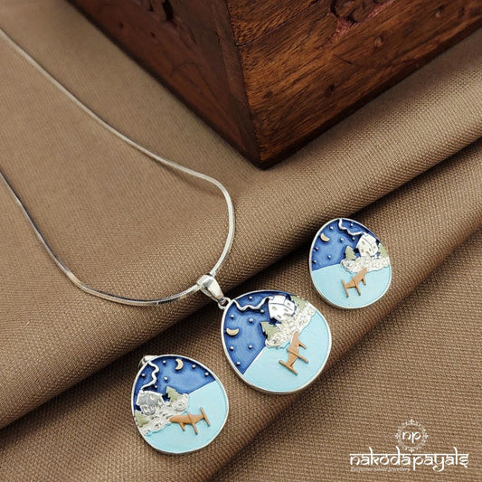 Moonlit Stillness  Pendant Set (St3819)