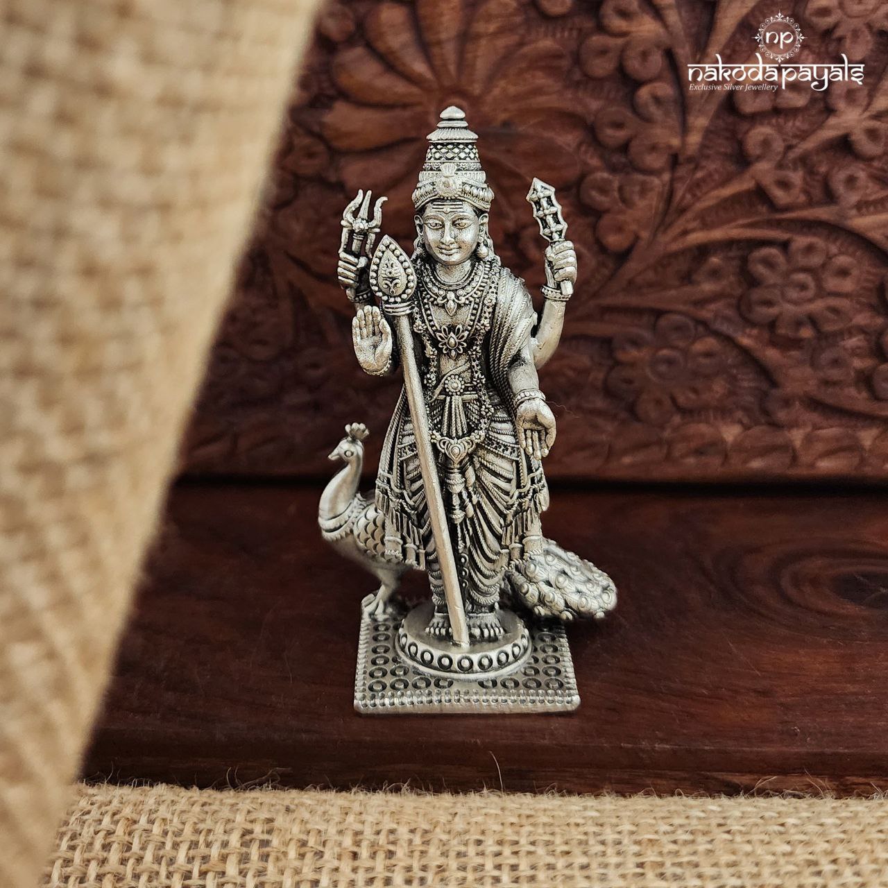 Murugan Peocock Idols (Aa1565-68)