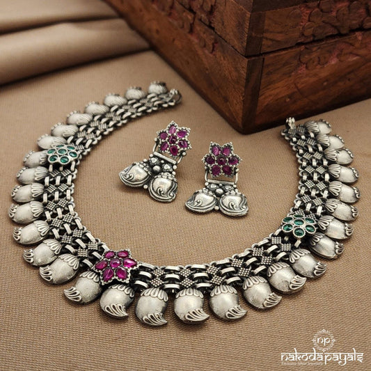 Mango Drop  Neckpiece With Earrings (N11408)