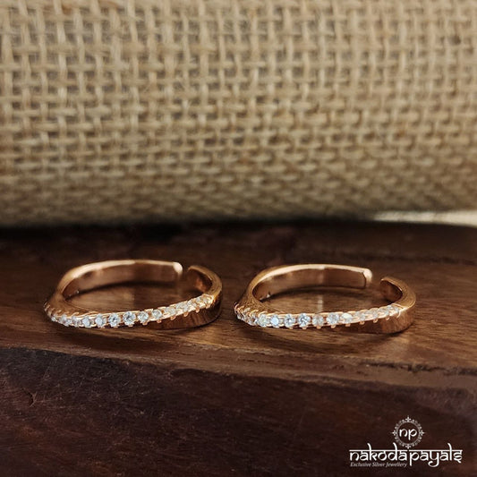 Unique Rose Gold Toerings (T4421)