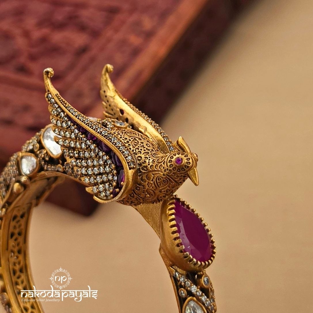 Unique Peacock Kada (2.4) (Gk3261)