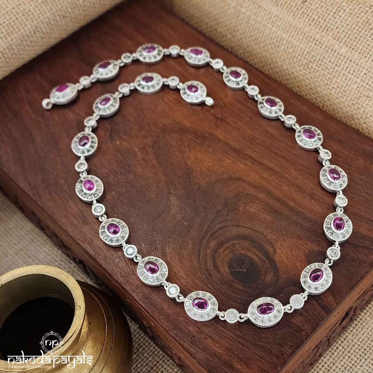Sparkling Pink Neckpiece (N10370)