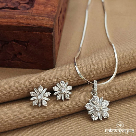 Cute Floral Pendant Set (St3996)