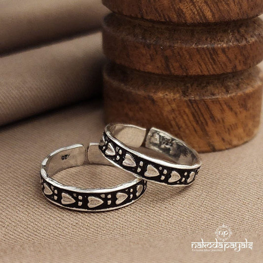 Sweetheart Oxidised Toebands (T4731)