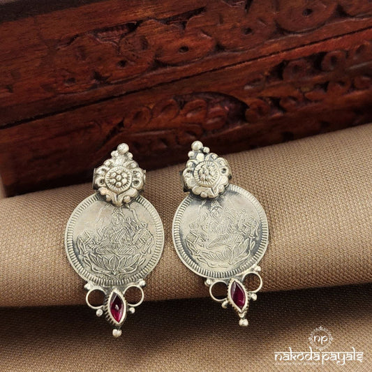 Lakshmi Coin Pink  Studs (S9533)