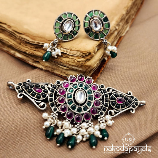 Greenish Choker With Earring (N11678)
