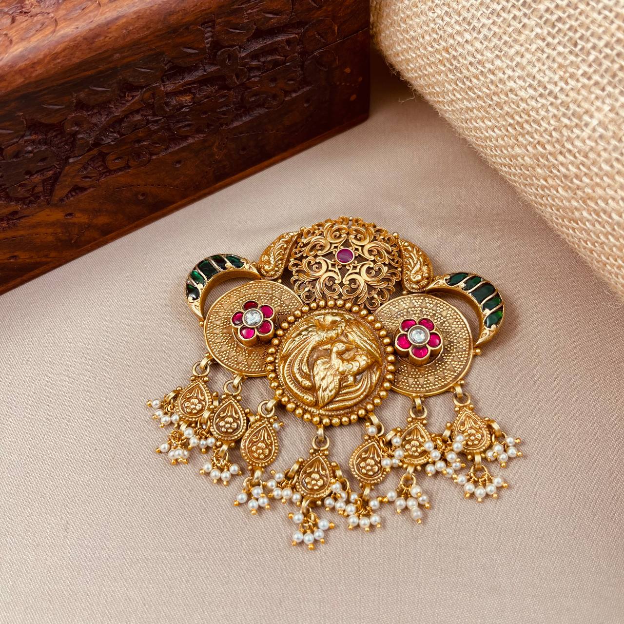 Peacock Kundan Pendant (Gp2008)