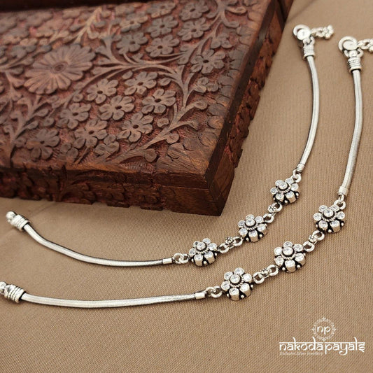 White Dot  Anklets (A6791)