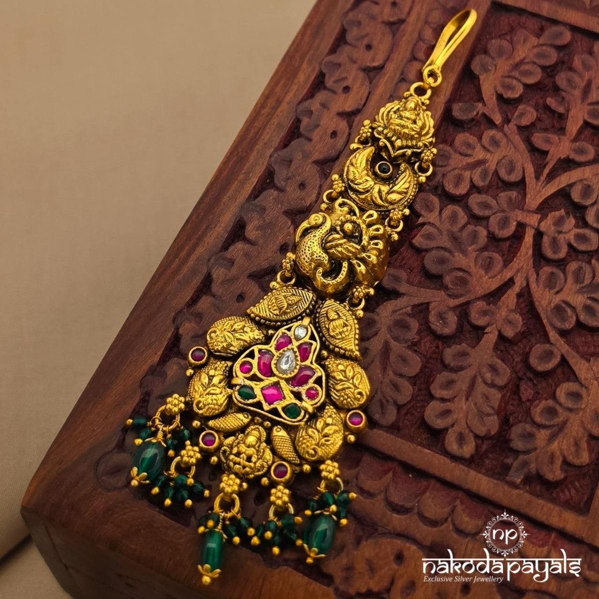 Lakshmi Peacock Maang Tika (Gm1329)