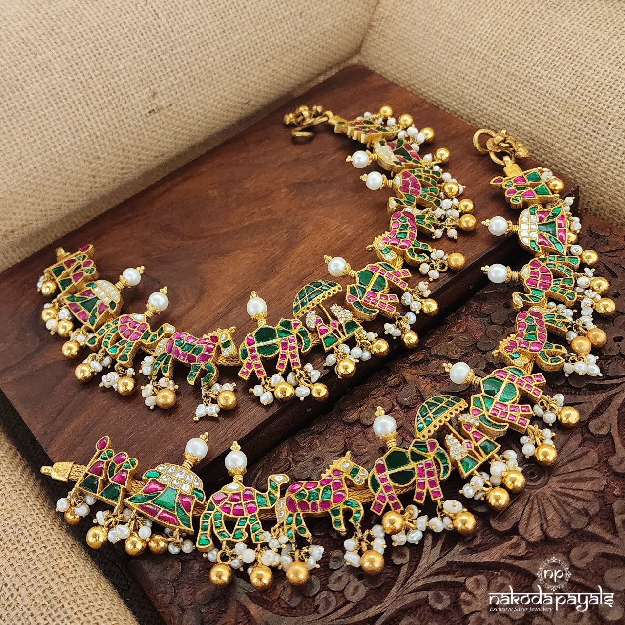 Palanquin Kundan Anklets (A5972)