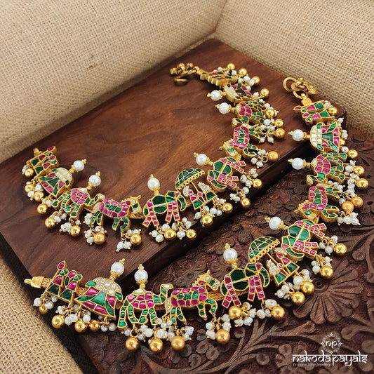 Palanquin Kundan Anklets (A5972)