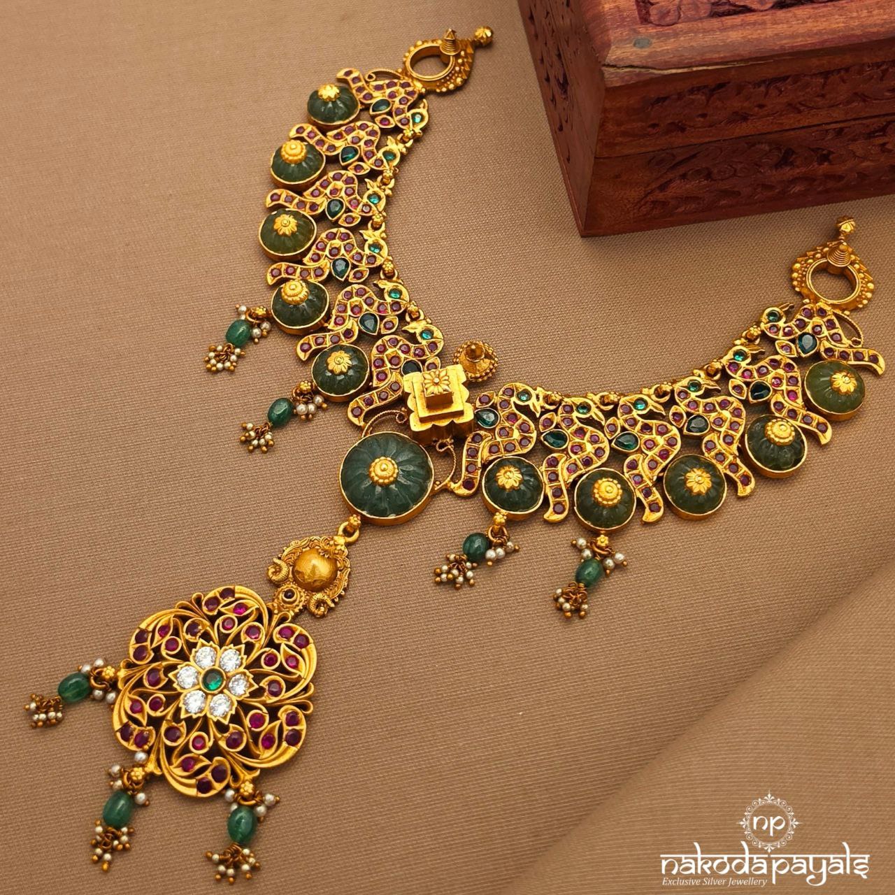 Peacock Traditional Neckpiece (Gn10033)