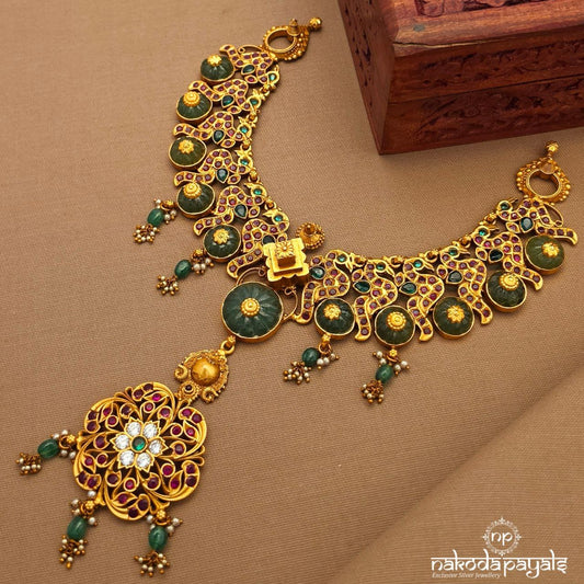 Peacock Traditional Neckpiece (Gn10033)