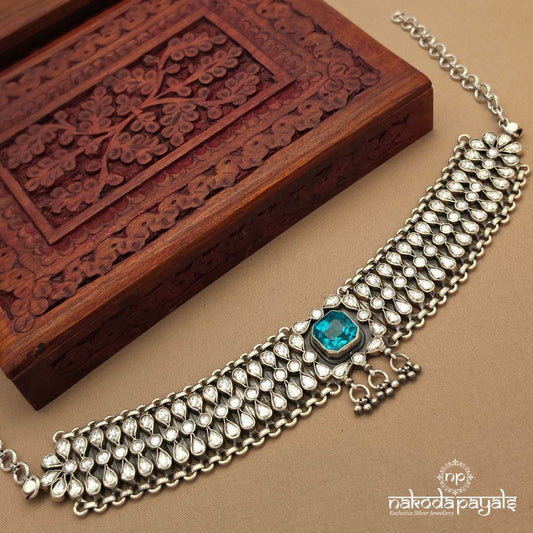 Graceful Green Choker Neckpiece (N11789)