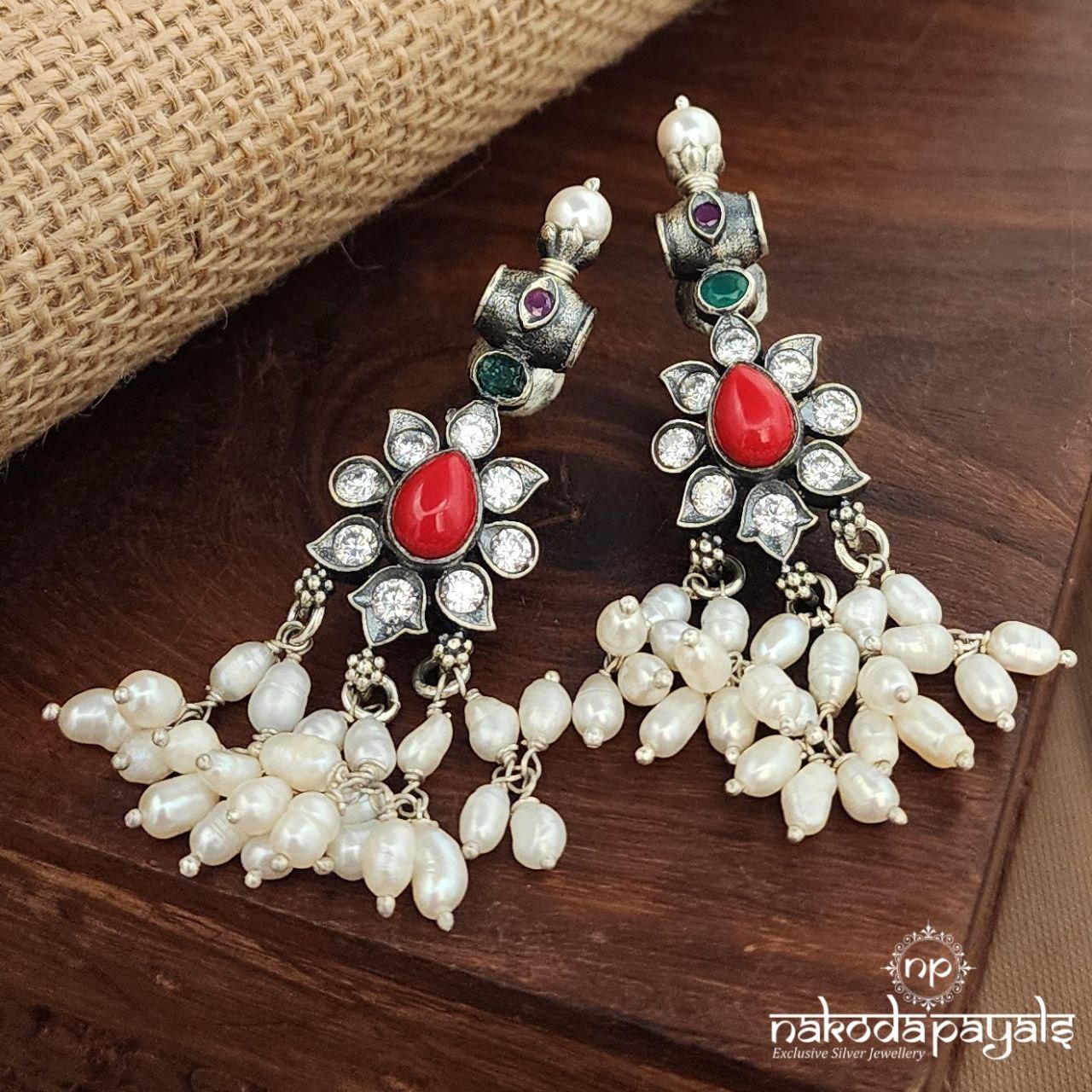 Coral Guttapusalu Earrings (C3735)