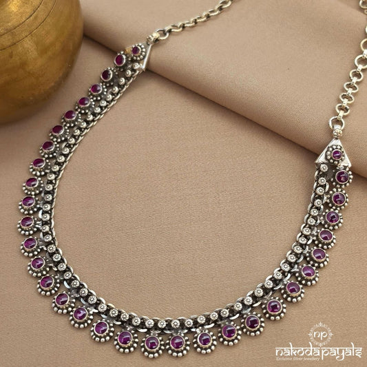 Oxidised Floral Neckpiece (N11885)